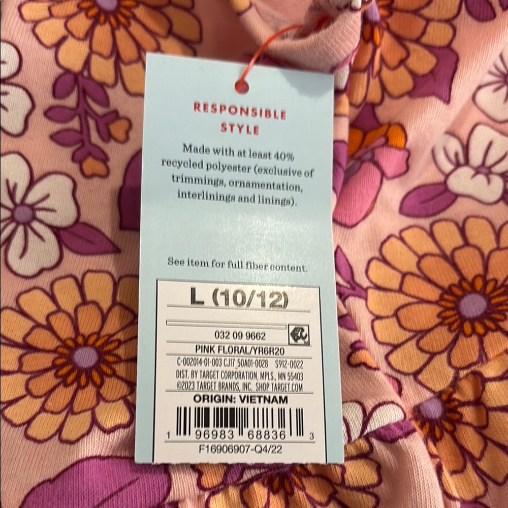 Cat & Jack Pink Floral Kids Dress